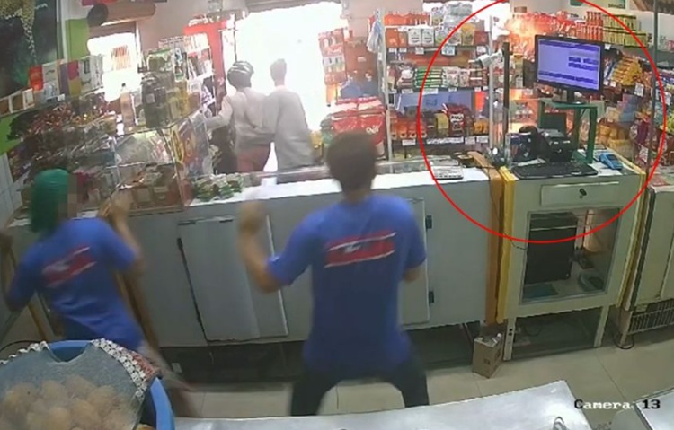 Criminosos colocam fogo em padaria durante assalto em Rondonópolis; suspeitos estão foragidos (Vídeo)