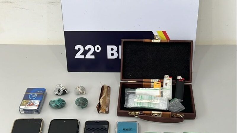 Polícia Militar apreende menores com drogas em escola de Peixoto de Azevedo