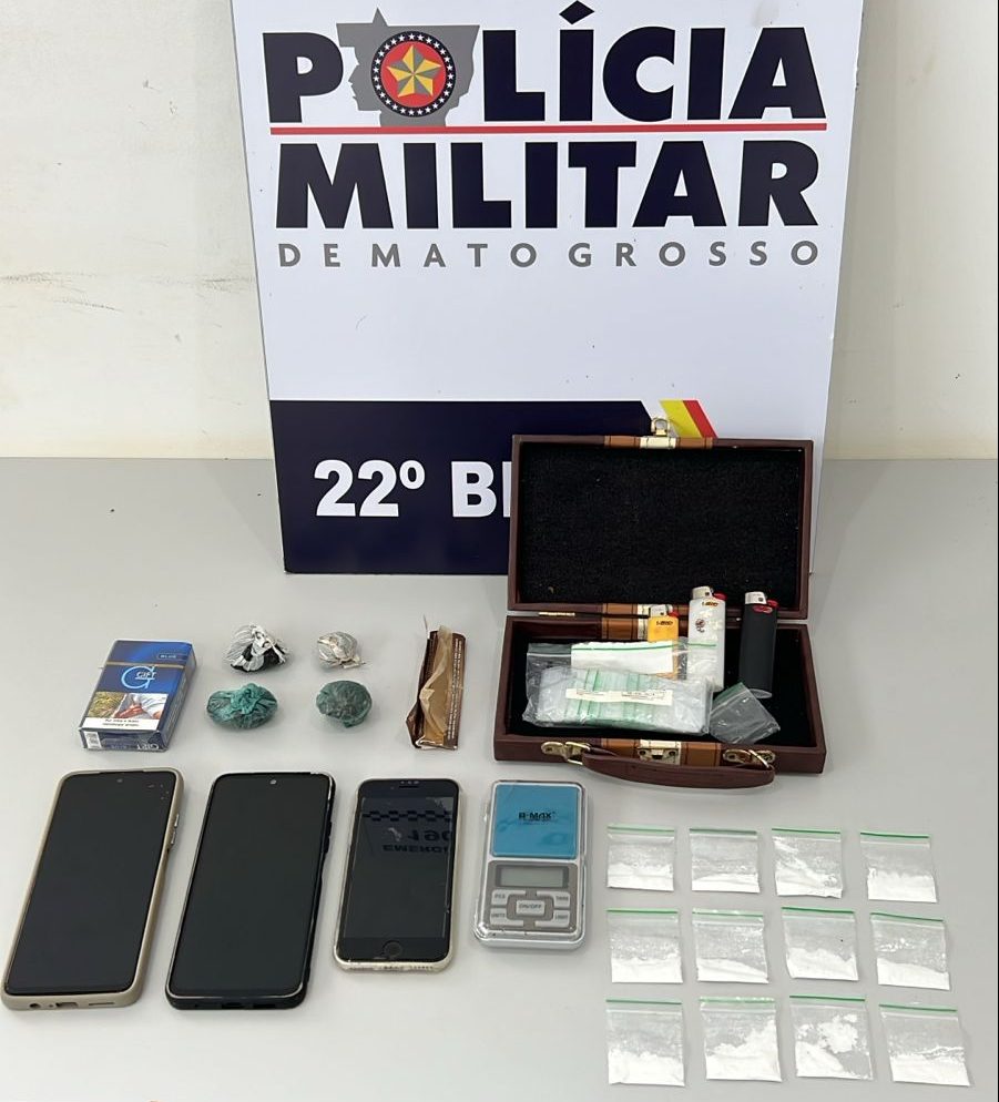 Polícia Militar apreende menores com drogas em escola de Peixoto de Azevedo