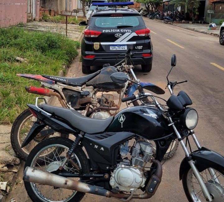 Polícia Civil recupera motocicletas furtadas no pátio do Detran em Itiquira; Furto ocorreu no fim de semana