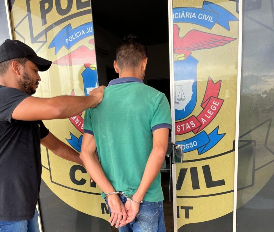 Homem que furtava peças de carnes em supermercado é preso pela Polícia Civil em Confresa