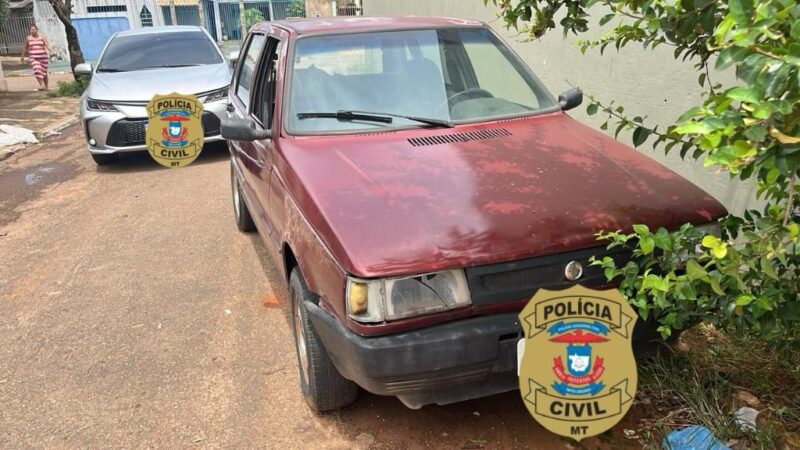 Polícia Civil recupera dois veículos furtados em Rondonópolis