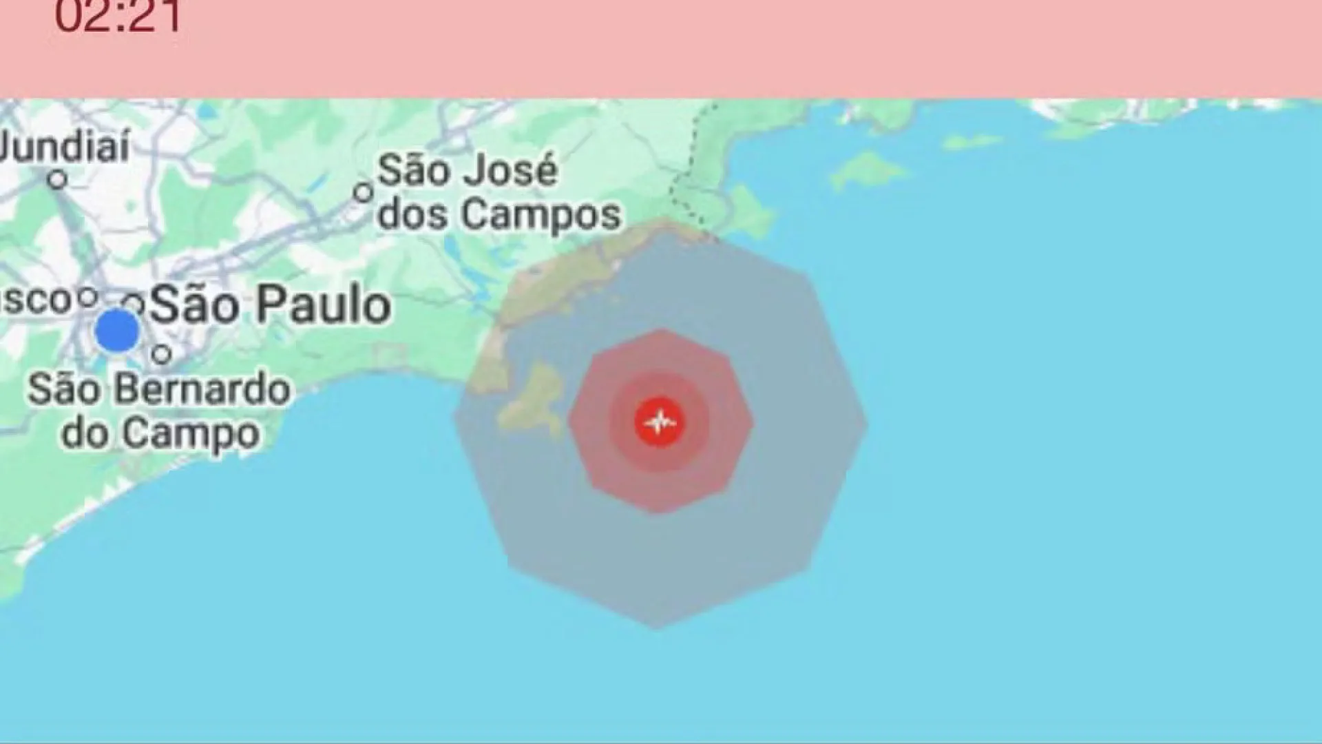 Alerta de terremoto do Google assusta moradores no litoral paulista