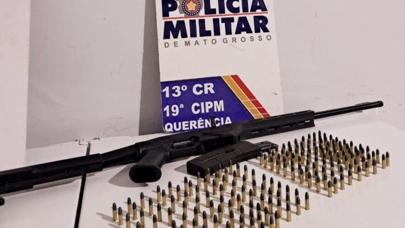 Polícia Militar prende homem por disparo e posse irregular de arma de fogo em Querência; suspeito efetuou disparos em sua residência e atingiu uma mulher que fazia caminhada