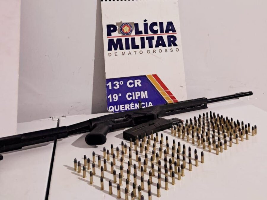 Polícia Militar prende homem por disparo e posse irregular de arma de fogo em Querência; suspeito efetuou disparos em sua residência e atingiu uma mulher que fazia caminhada