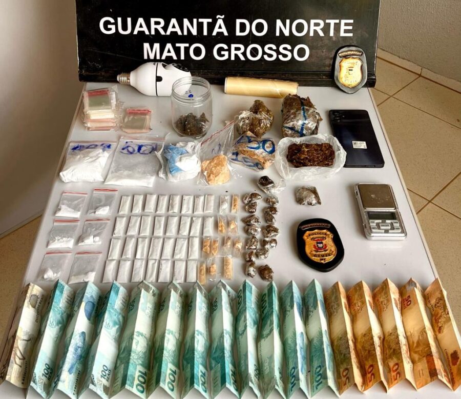 Tolerância Zero: Polícia Civil prende traficante e desarticula ponto de armazenamento de drogas em Guarantã do Norte
