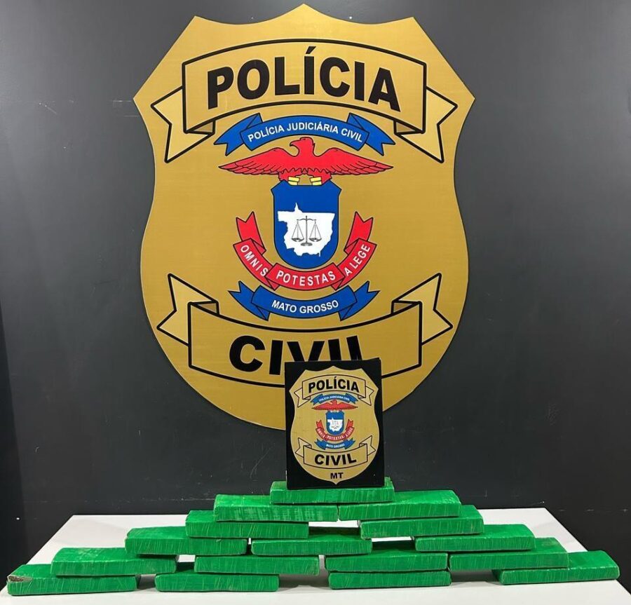 Polícia Civil prende mulher em rodoviária com 16 quilos de drogas em mala; Ela foi interceptada no terminal de Tangará da Serra e presa ao desembarcar