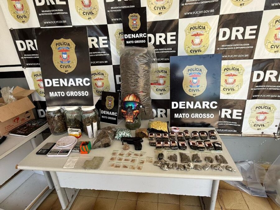 Polícia Civil fecha fábrica e ponto de distribuição de drogas em Cuiabá