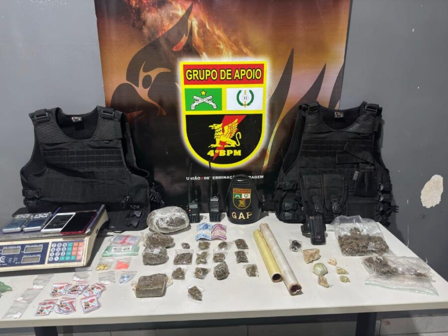 Polícia Militar prende faccionados, apreende drogas e munições em Várzea Grande