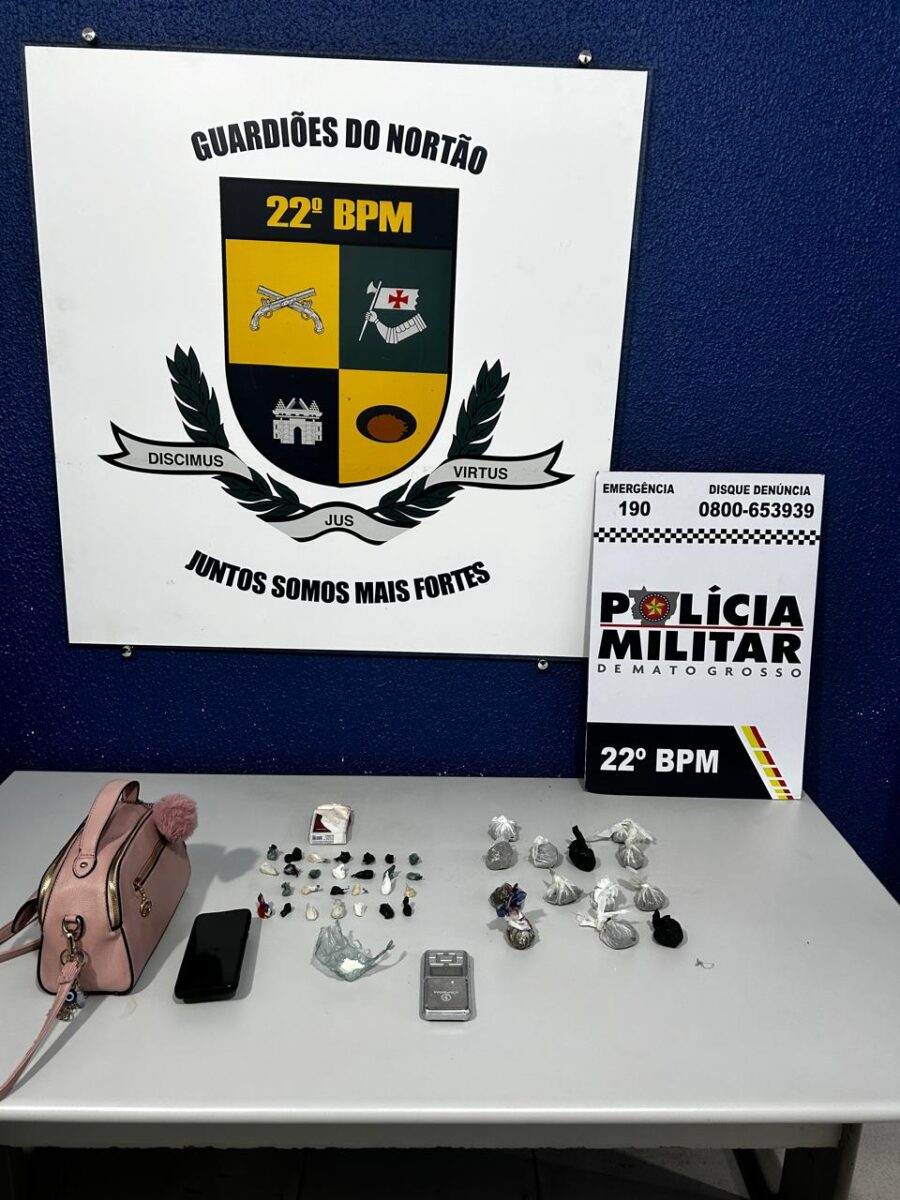 Polícia Militar prende trio por tráfico de drogas e envolvimento com facção criminosa em Peixoto de Azevedo