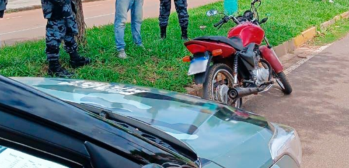 Moto furtada em Guarantã do Norte é localizada em Sinop; um suspeito foi preso