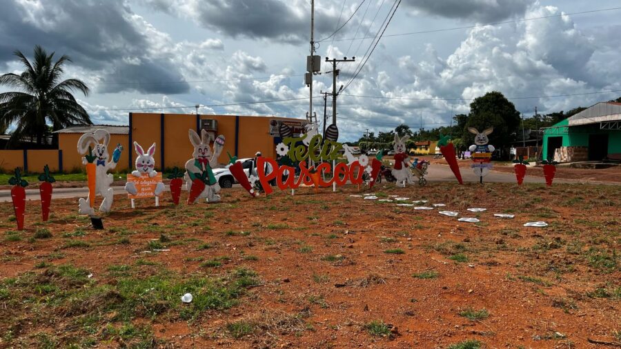 Páscoa chega à Zona Rural: Gleba União recebe decoração especial 