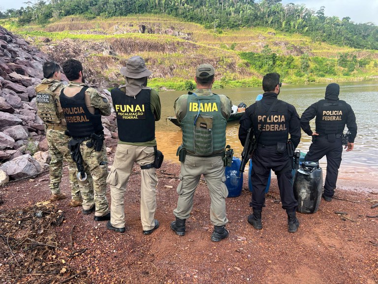 PF, Ibama e Funai combatem a mineração ilegal na Terra Indígena Kayabi; O prejuízo estimado à atividade foi de aproximadamente R$ 15 milhões