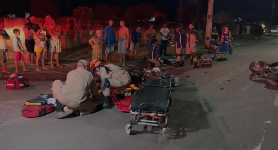 Sinop: Corpo de Bombeiros socorre dois motociclistas envolvidos em acidente 