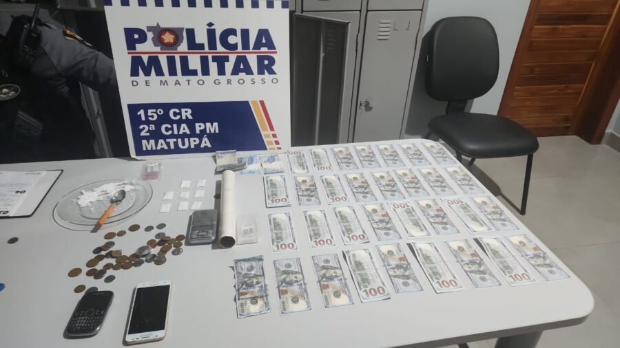 Polícia Militar prende homem por tráfico de drogas em Matupá (Vídeo)