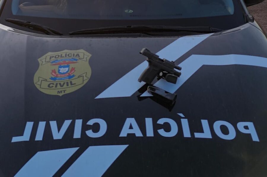 Jovem é preso com pistola e munições em operação da Polícia Civil em Nova Santa Helena