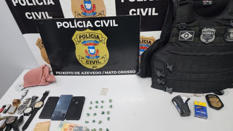 Operação “Vigilância Silenciosa” prende jovem por tráfico de drogas em Peixoto de Azevedo