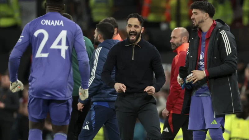 Ruben Amorim comemora virada épica do United e mostra confiança em título da Liga Europa