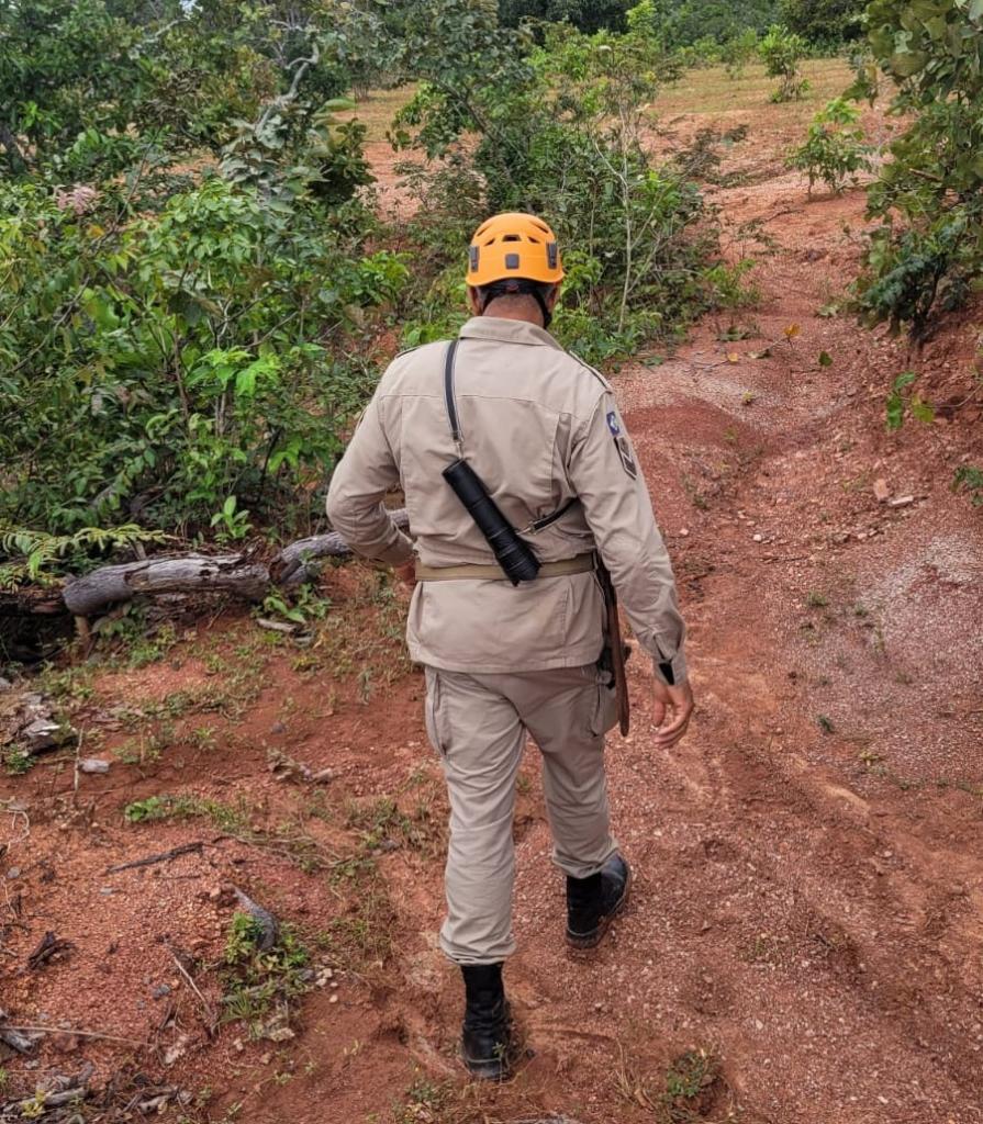 Guiratinga: Corpo de Bombeiros resgata idosa desaparecida em mata fechada