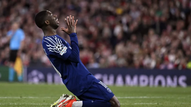 Dembélé sofre lesão e pode desfalcar PSG na Liga dos Campeões