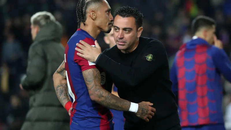 Xavi não confiava em mim”, diz Raphinha sobre ex-treinador
