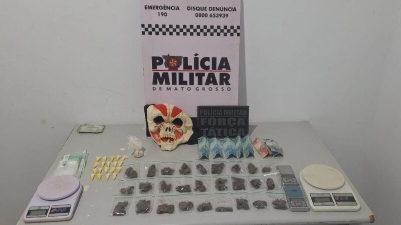 Três são presos por tráfico de drogas em Tangará da Serra