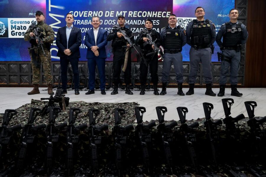 Governo de Mato Grosso entrega R$ 6 milhões em armamentos e equipamentos para reforçar a Polícia Militar