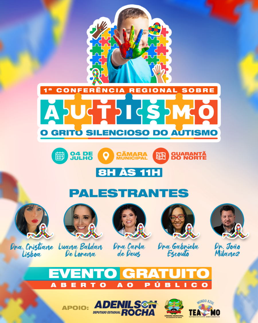 Conferência Regional sobre Autismo será realizada em Guarantã do Norte no dia 4 de julho