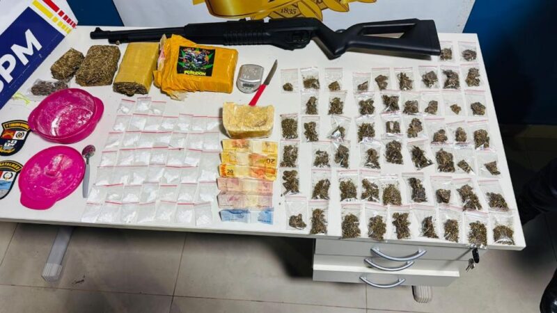 Polícia Militar apreende drogas e prende traficante em Alta Floresta