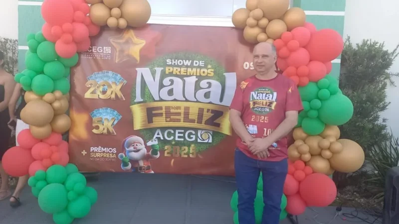 ACEG lança promoção “Show de Prêmios Natal Feliz” com R$ 40 mil em prêmios em Guarantã do Norte