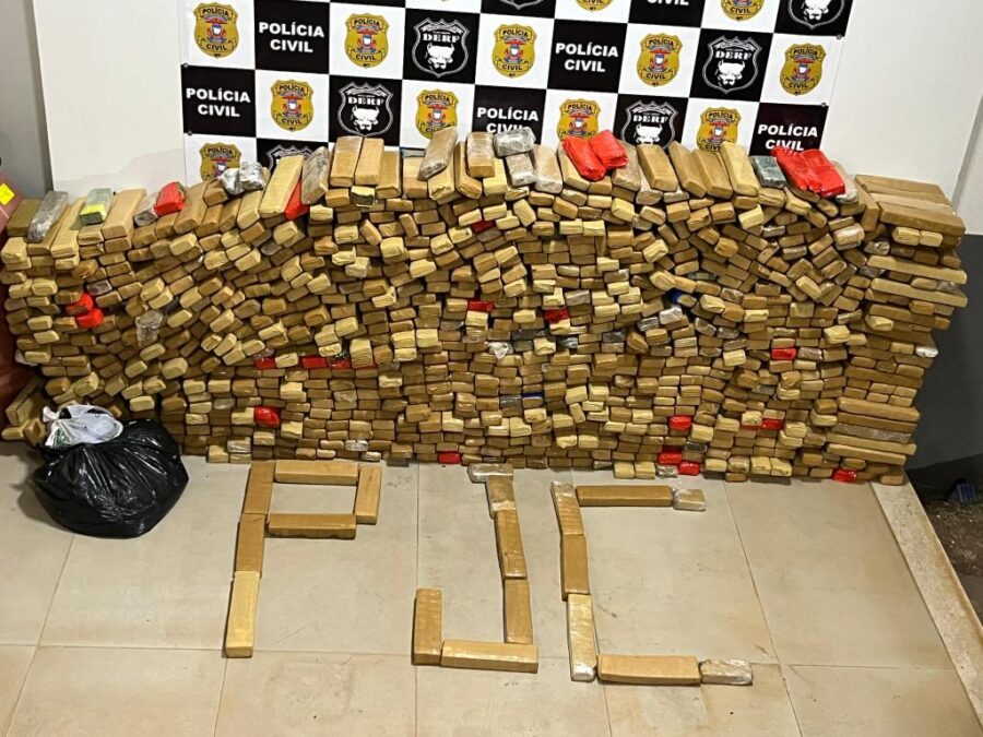 Polícia Civil apreende quase uma tonelada de maconha e desarticula centro de distribuição de facção em Rondonópolis