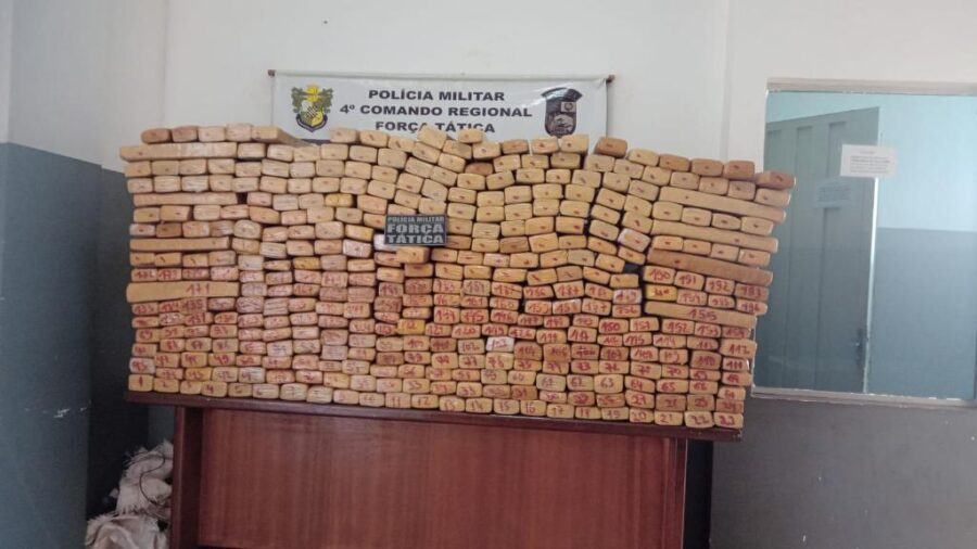 Força Tática apreende 490 kg de maconha e prende traficante em Rondonópolis