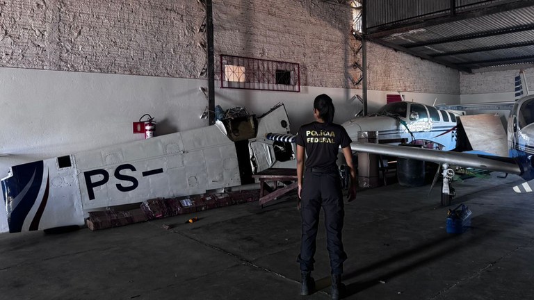 Guarantã do Norte: PF apreende avião usado no tráfico internacional na segunda fase da Operação Proa Clandestina