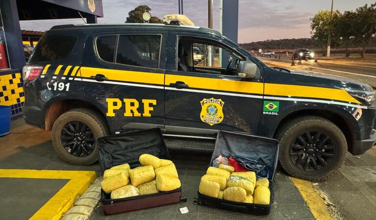 PRF apreende quase 30 kg de Skunk com passageiras de ônibus em Rondonópolis