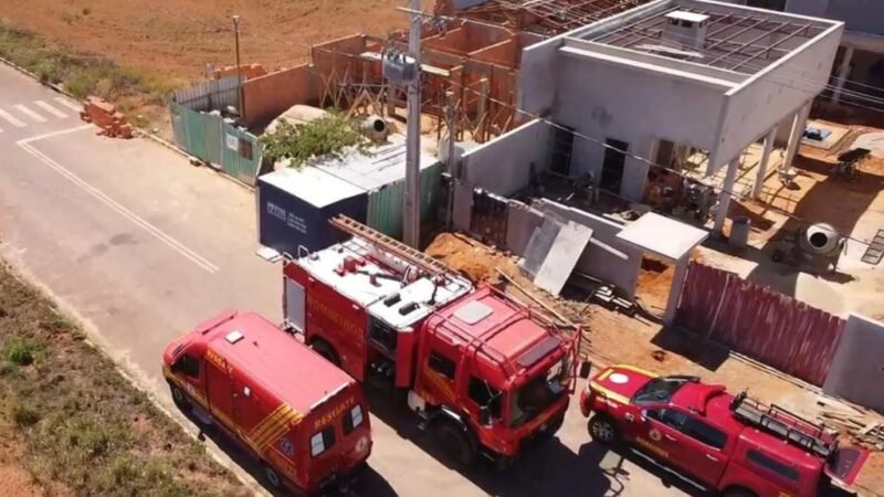 Homem é resgatado por bombeiros após cair em fossa séptica de 4,5 metros em Sinop
