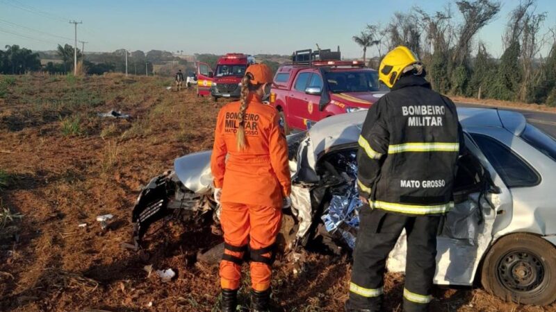 Acidente na BR-163 em Sinop deixa um morto e cinco feridos