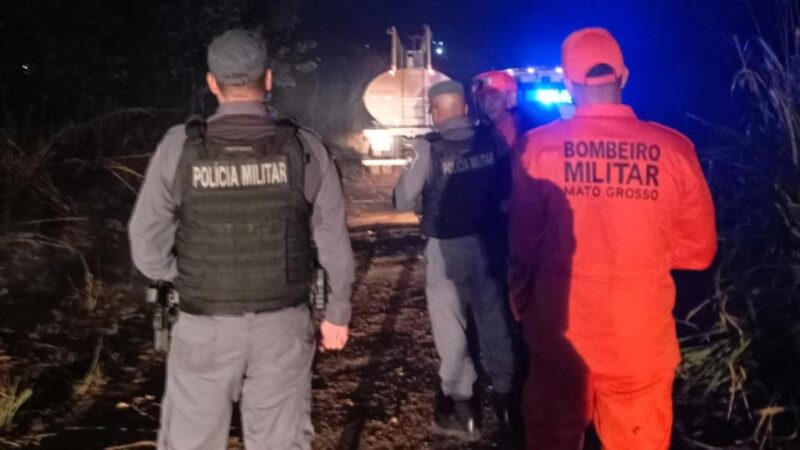 Homem é preso em flagrante por atear fogo em terreno urbano em Paranatinga