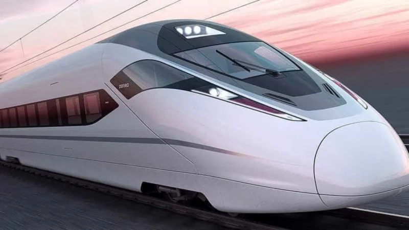 Trem chinês de 450 km/h entra em operação no ano que vem