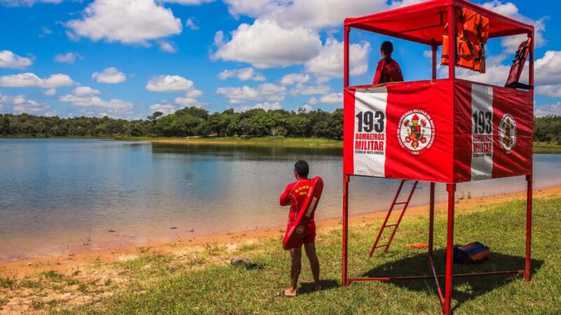 Com aumento de banhistas, Corpo de Bombeiros reforça orientações para evitar afogamentos em MT
