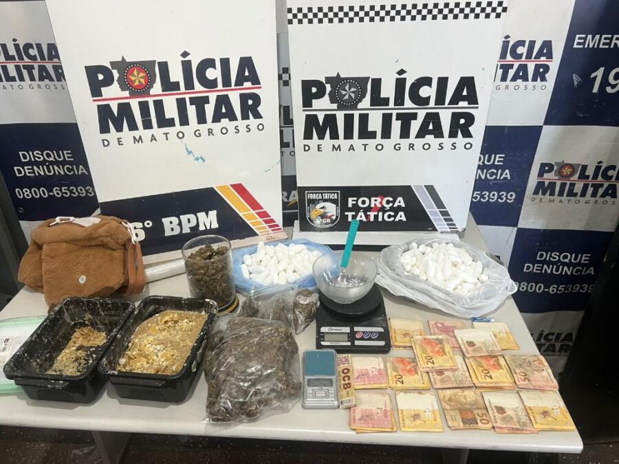 Mulher é presa por tráfico de drogas em Cáceres