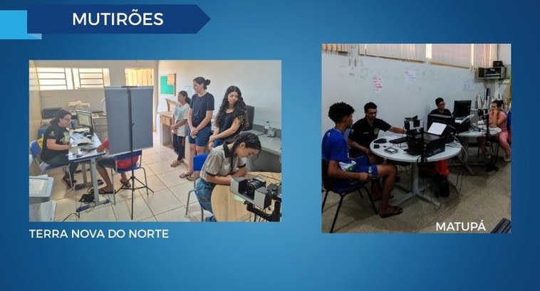 Mutirões da 33ª Zona Eleitoral prestam 118 atendimentos em Terra Nova do Norte e Matupá
