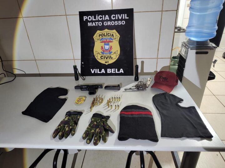 Polícia prende homem com armas e munições em operação em Vila Bela da Santíssima Trindade