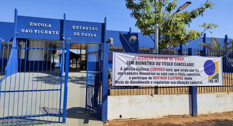 Sinop terá nove mutirões eleitorais até o fim do ano para ampliar cadastramento biométrico