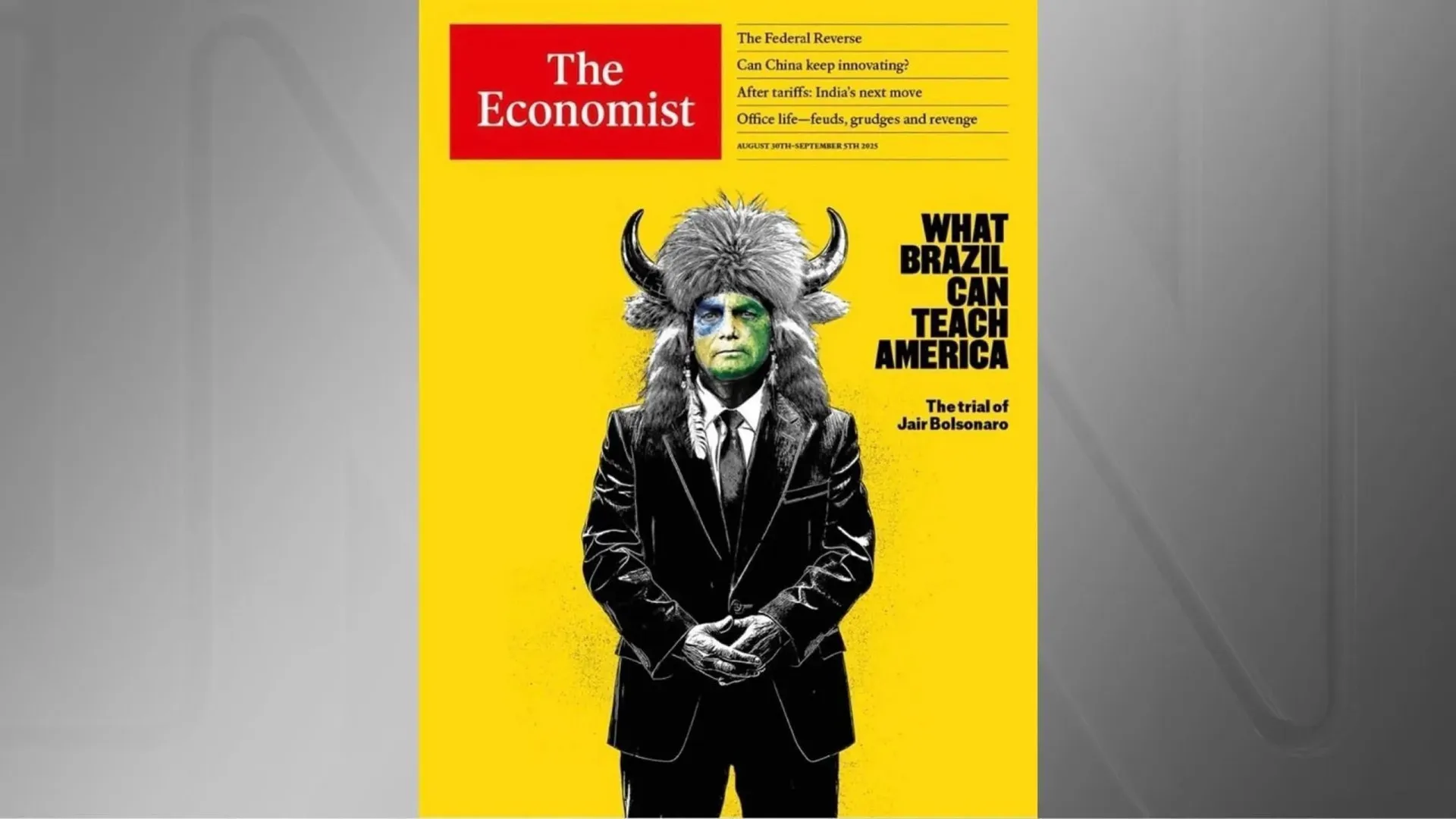 The Economist diz que julgamento de Bolsonaro é “lição de democracia”