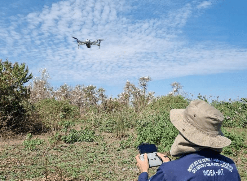 Indea reforça fiscalização em Alta Floresta, Lucas do Rio Verde e Juara com novos drones