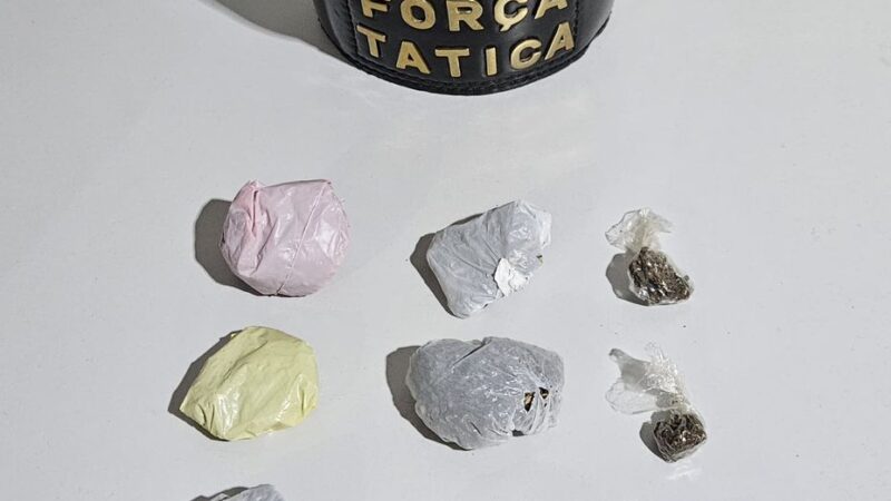 Suspeito de 20 anos é preso com drogas pela Força Tática em Guarantã do Norte