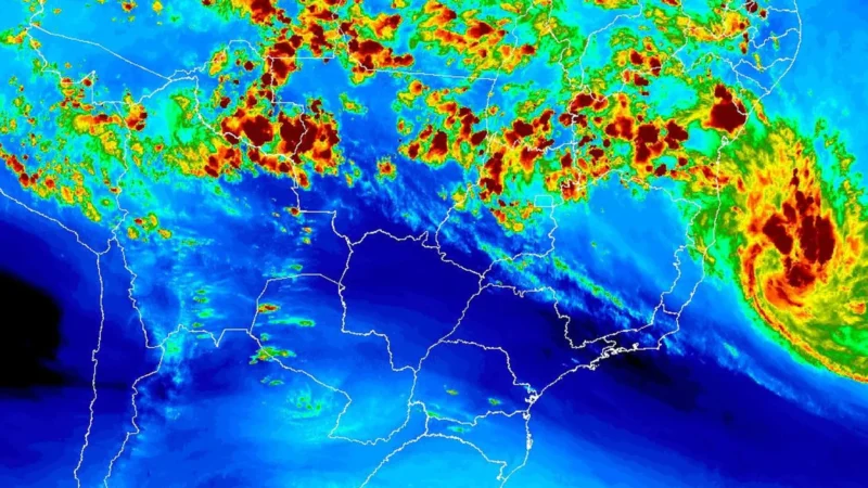 Inmet emite alerta laranja de perigo para ventos costeiros no litoral do Brasil