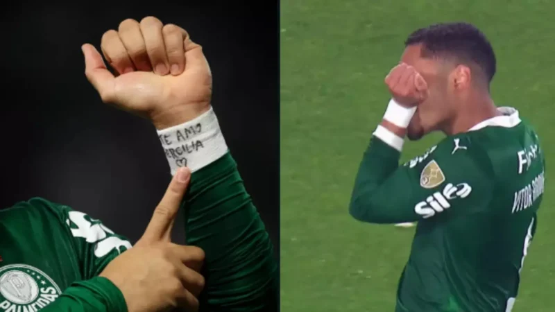 Vitor Roque homenageia mãe em gol após polêmica de áudios vazados