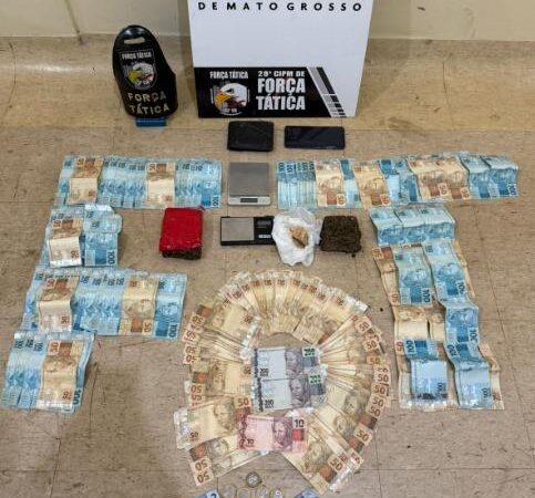 PM prende quatro suspeitos em ações distintas de roubo e tráfico em MT