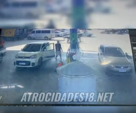 Homem mata ex-companheira em posto de gasolina e tira a própria vida dentro do carro; Veja Vídeo